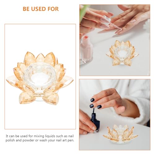 Vaso de limpieza Crystal Lotus para arte de uñas miniatura 3