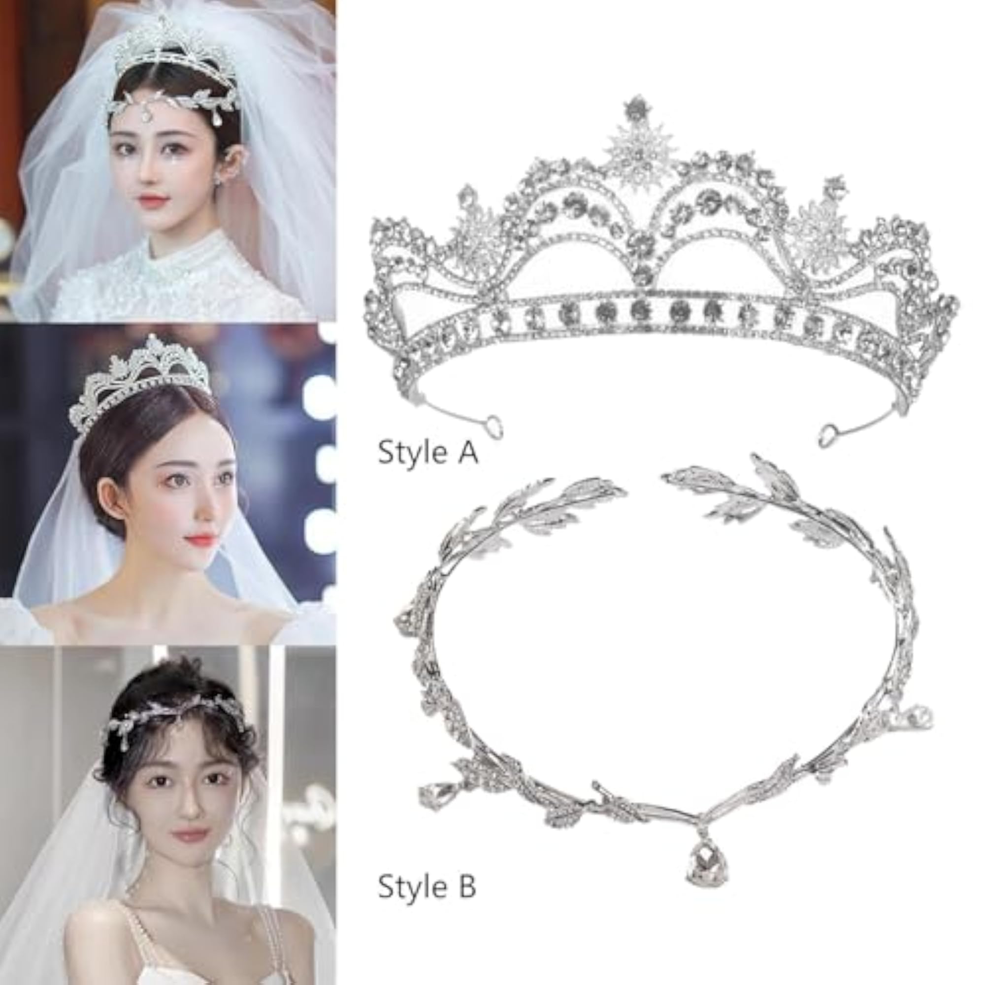 Wedding Headband Tiara for Bridesmaid and Bride