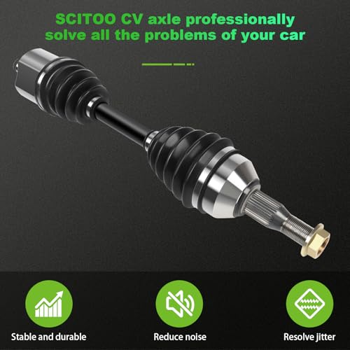 SCITOO Front CV Axle Shaft Assembly Fit for Chevrolet Impala 2000-2011,for Pontiac Grand Prix 1997-2008,for Buick Century 1997-2005, LaCrosse 2005-2009 Left Driver Side NCV10235 FWD AT by SCITOO - Image 4