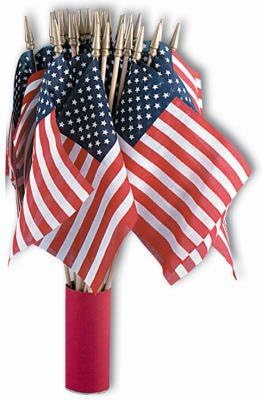 41192 4 x 6 in. US Hand Flag44; Pack of 48