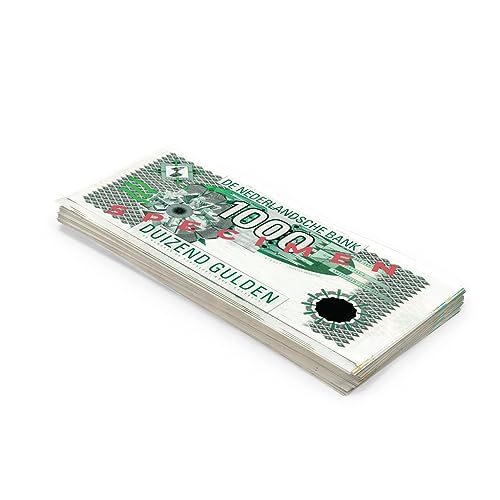 Scratch Cash 100 x 1000 Florines Holandeses Dinero para Jugar (tamaño real)