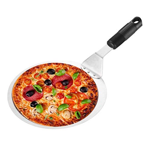Xrten Pelle à Pizza Ronde en INOX, Outils de Cuisson pour Grill