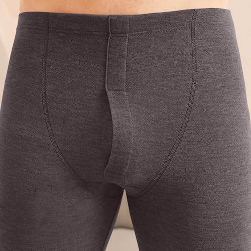 Xiaojmake Mens Long Johns Thermal Underwear Fleece Lined Base Layer Set for Cold Weather Winter Ski Thermals Top & Bottom Set2