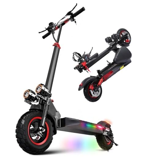 TYOKUM Electric Scooter for Adults - 1200W 11'' Off-Road Scooter for Adults with Seat - 31Miles Long Range 34MPH Fast Electricscooter，48V 18Ah Adult Electric Scooters for Commuting Foldable Escooter