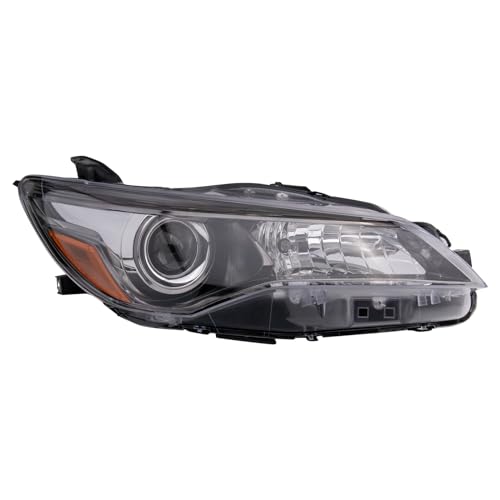 Image of TRQ Passenger Side Headlight Assembly Halogen Compatible with 2015-2017 Toyota Camry TO2503224