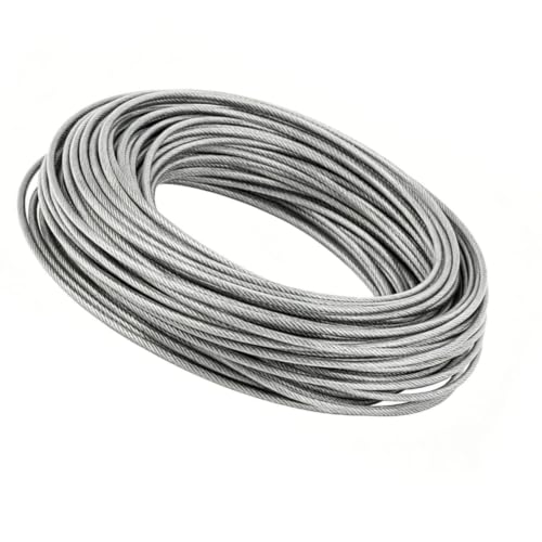 Cable de acero inoxidable 304 de 30m Zunate con accesorios para toldo 5