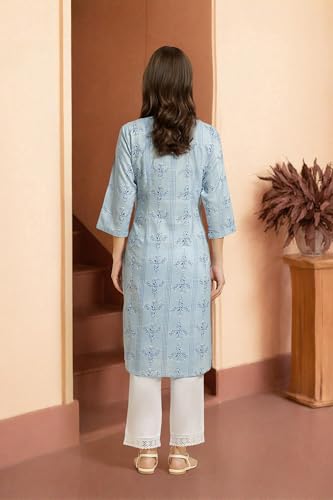 Image of W for Woman Women's Viscose Regular Fit Casual Kurta