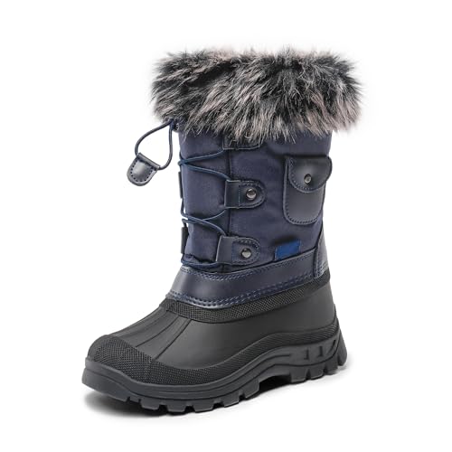 DREAM PAIRS Boys Girls Insulated Waterproof Snow Boots Size 13 Little Kid NAVY KSNOW Amazon