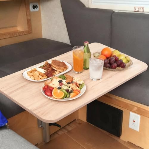 Table de salle à manger pour camping-car en bois massif stable pour éviter les secousses - 6