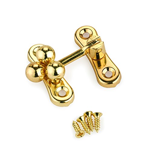 Small Box Ball Clasp Brass 1-1/4" x 1-1/4"