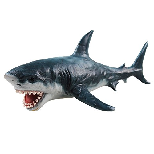 Ousdy - Figura blanda realista de Tiburón Blanco (RC16043S)