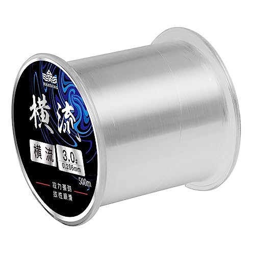 Handing Monofilament Nylon Fishing Line Strong Clear Fishing Line 546Yd 6-31Lb Suitable For Fishing And Various Handicraft Items Like Beading And Hanging Decorations (White, 0.309Mm-546Yd-14Lb) #TOP6
