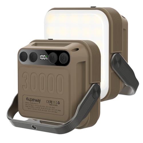 Superway 30000mAh LEDランタン QC3.0対応
