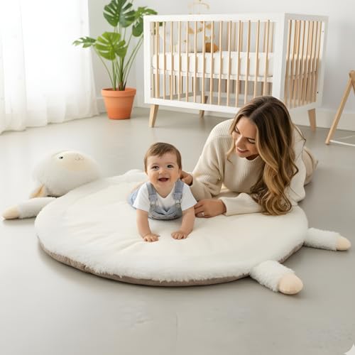 RUGUIES- Krabbeldecke für Babys. Baby Spieldecke. Weiche, Gesteppte Decke...