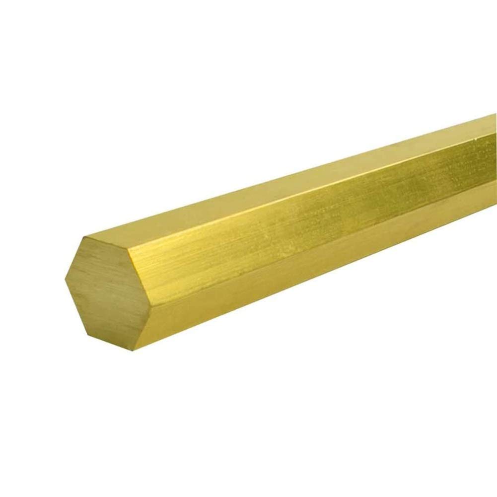 Brass Solid Rod Lathe Bar Stock, Perfect for Various Shaft, Miniature Axle, Model Plane, Model Ship, Model Cars Long 500Mm/19.68Inch 1Pcs,Opposite side length:20mm