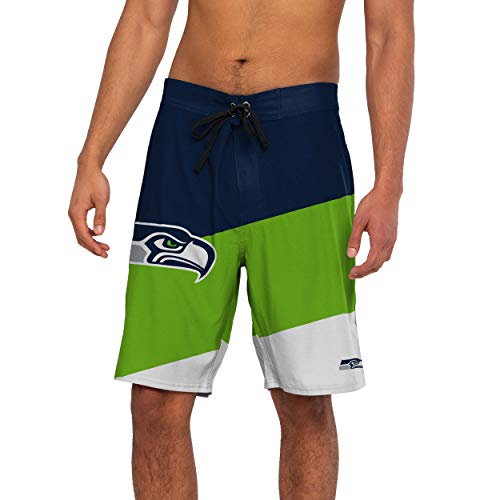 Image of FOCO Mens NFL Team Logo Color Dive Swim Boardshorts