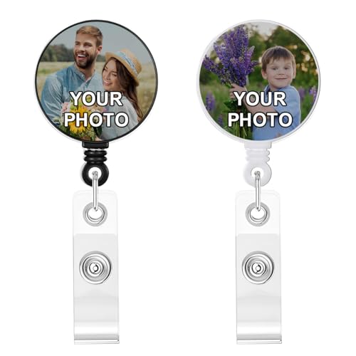Custom Badge Reel Personalized Retractable ID Badge...