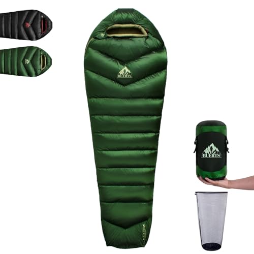 Image of Down Backpacking Sleeping Bag 620FP, Lightweight Sleeping Bag for Adult Backpacking, Hiking, Camping. with Compression Bag.