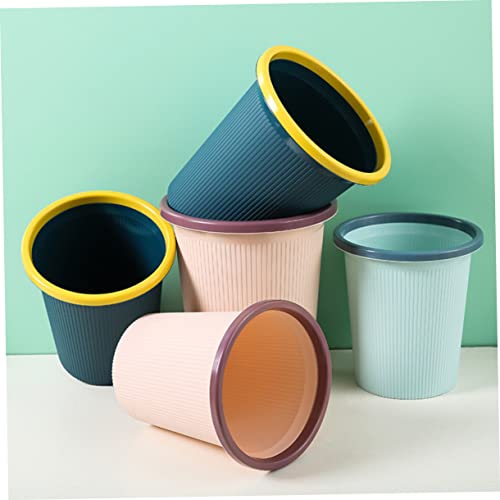 Caneca de basura plástica rectangular azul oscuro 2 unidades miniatura 5