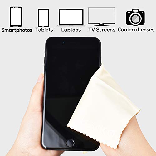 Waka C01A10 10 Pack Upgraded Microfiber Cleaning Cloth, 6X7 Lint Free Cloth For Eyeglasses thumb #3