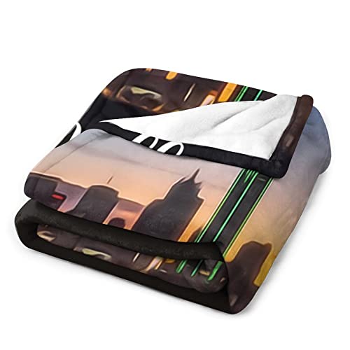 Couverture microfibre de qualité supérieure flanelle Dallas grand format pour lit et canapé - 4
