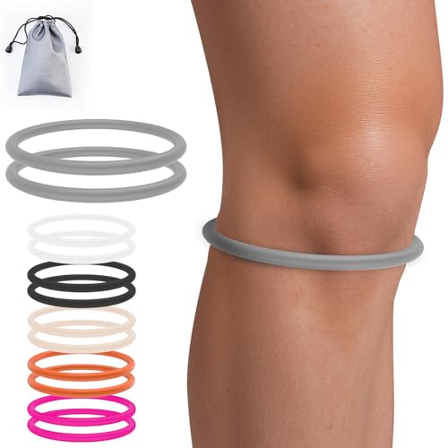 Image of teyy 2PCS Patellar Tendon Support Strap for Knee Pain Relief (Gray)