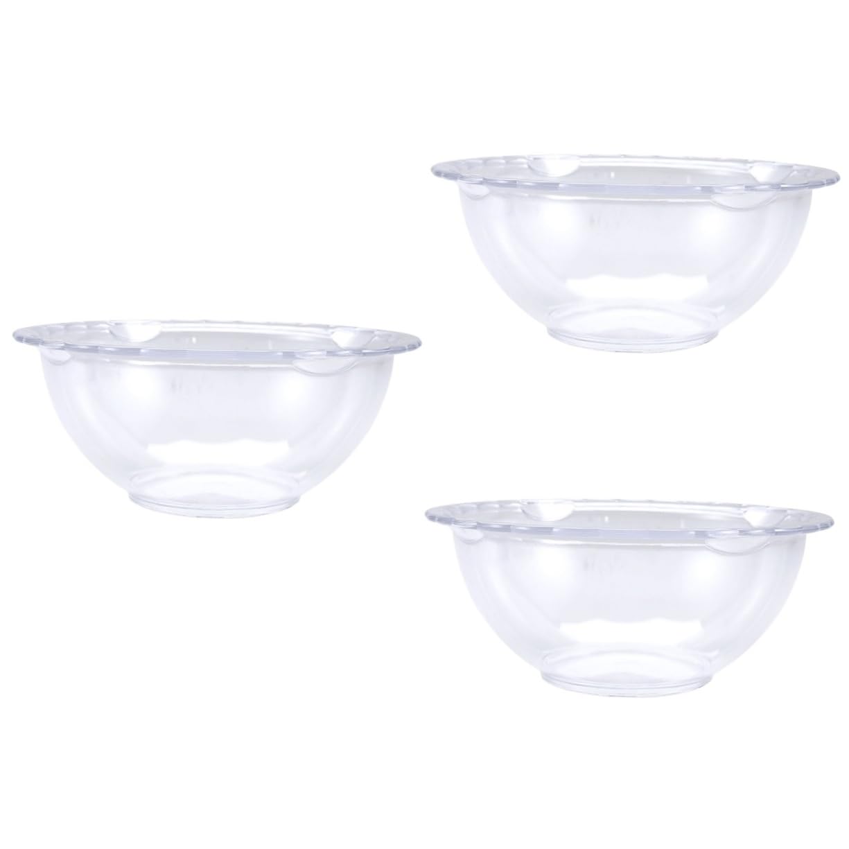 Ipetboom 3 Pcs Home Wash Basin Cleaning Basin for Face Pp Material Durable Smooth Surface Multiple Occasions