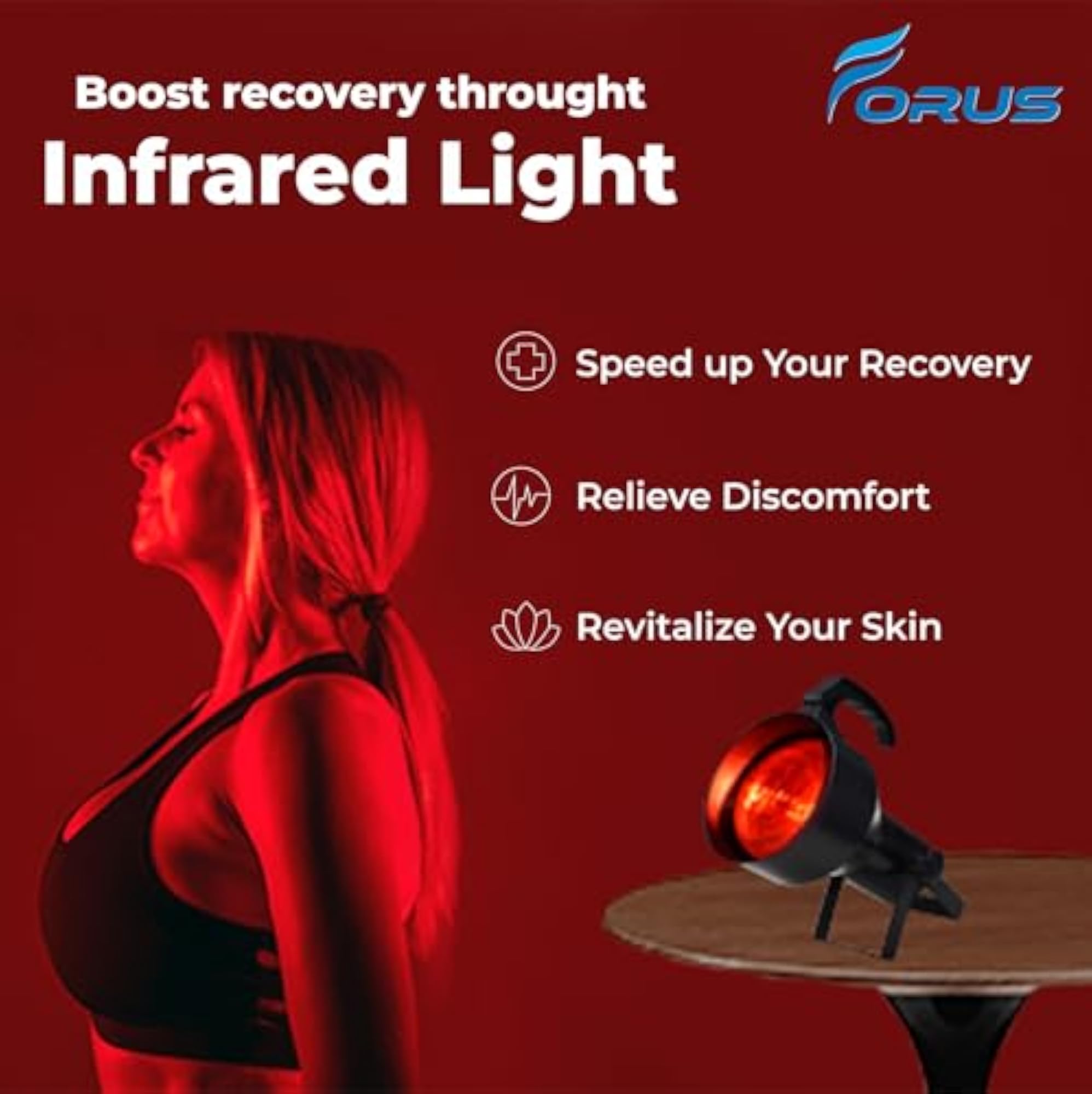 Infrared Heat Therapy Lamp for Pain Relief
