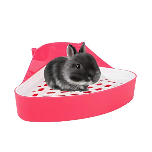 Cucudy Animal Litter Potty Trainer Toilet Corner Litter Box Pet Pan para o bebê coelho Chinchilas Pe