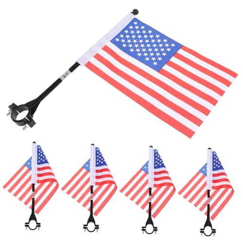 Drapeau de sécurité vélo mât robuste cyclisme extérieur protection compacte résistant vent - 4