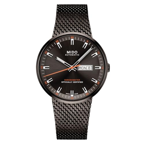 Image of MIDO Commander Icone - Swiss Automatic Chronometer Watch for Men - 42mm Stainless Steel Case - Integrated Bracelet