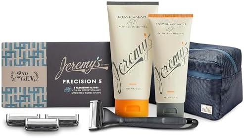 Amazon.com: Jeremy’s Razors for Men, Precision 5 Shaving Kit, 4 Razor ...