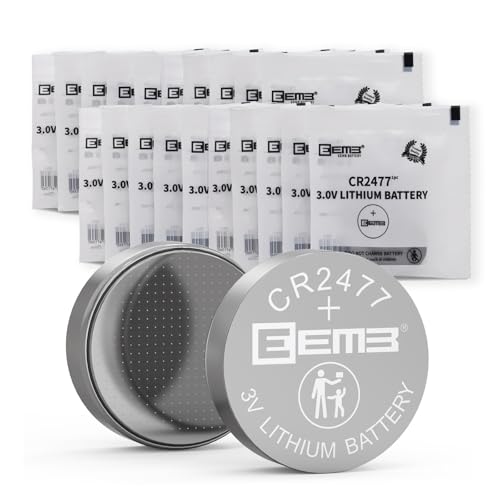 CR2477 Batteria Bottone al litio 3V 1100 mAh Certificato UL confezione da 20