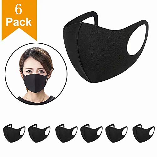 morningsilkwig 6 Piezas usable en Interiores y Exteriores (6pcs Negro)