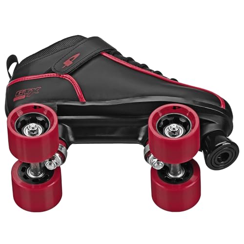 Image of Pacer GTX Quad Indoor Traditional Speed Style Roller Skates Red Size M5 /W6