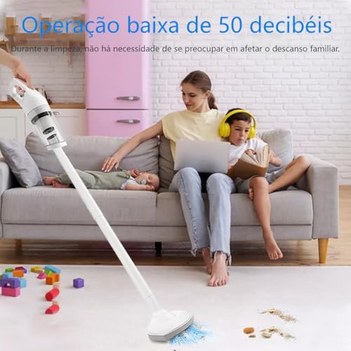 Aspirador de Pó Vertical sem fio 2 em 1 Suporte Automático Para Carro Portátil Para Animais De Estim