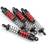 Runup amortisseurs 80 mm aluminium pour crawler 1/10 rouge photo 5