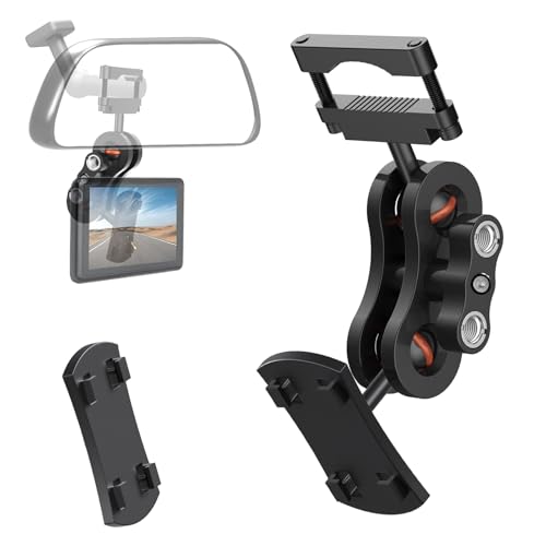 Image of Backup Camera Monitor Mounting Mount,Aluminum Rearview Mirror Camera Display Holder,Rearview Mirror Mounting Bracket,Suitable for Display Screen of Reverse Camera System(Four Claw Head