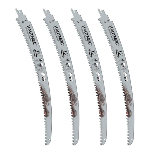 Lames de scie sabre dents japonaises HAUTMEC 38cm bois lot de 4