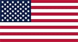 7 x 3.8 Proportional United States Of America Flag Sticker Vinyl Car Decal by StickerTalk