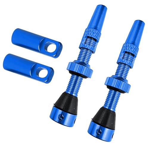 Válvulas Tubeless para Bicicletas, Válvulas de Aleación Ligera de 60 mm con Herramienta Removedora de Núcleos y Tapones miniatura 6