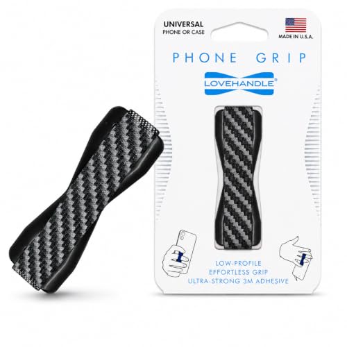 Image of LOVEHANDLE Original Universal Phone Grip - Carbon Fiber