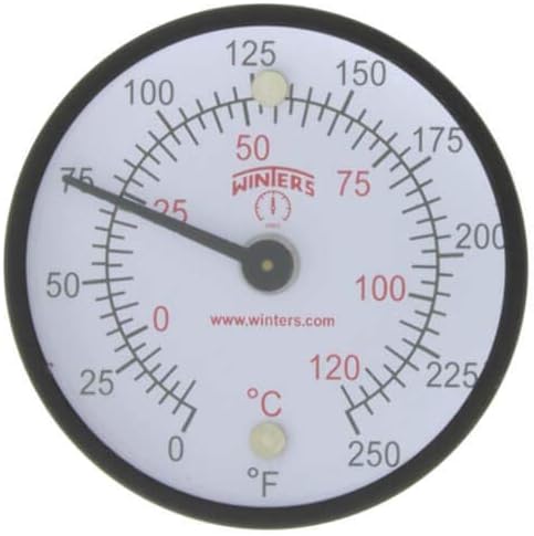 2" TMT Dual Scale Surface Magnet Thermometer (0°F to 250°F & -20°C to 120°C)