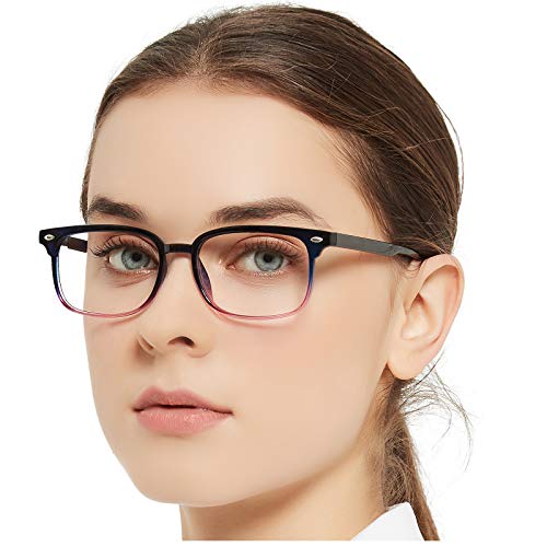 OCCI CHIARI Fashion Reading Glasses Women Reader 1.0 1.5 2.0 2.5 3.0 3.5 (Purple, 1.25)