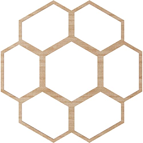 Image of Ekena Millwork 30 inchOD x 10 1 /2 inchID x 3 /8 inchT Florin Wood Fretwork Pierced Ceiling Medallion, Alder