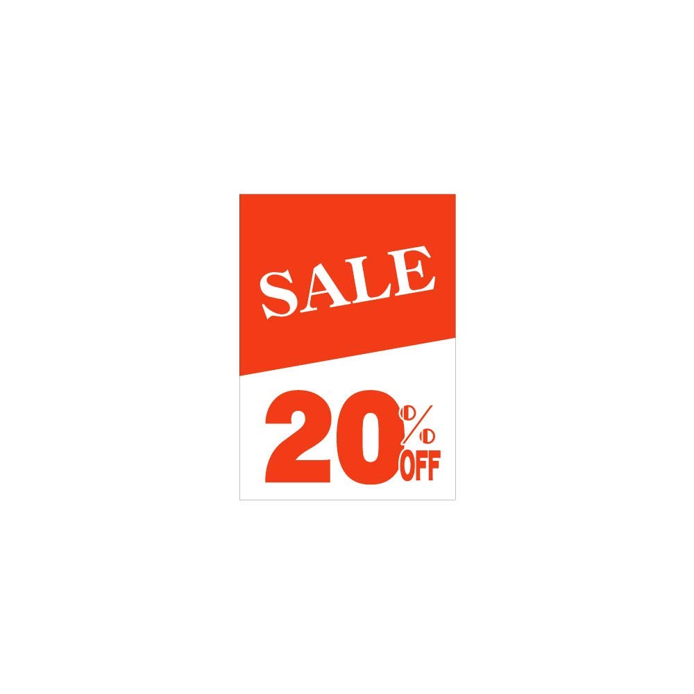 Amazon | ストア・エキスプレス SALE ポップ A4 20％OFF 20枚 集客