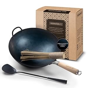 Mammafong Wok Tradycyjny Zestaw 35 cm