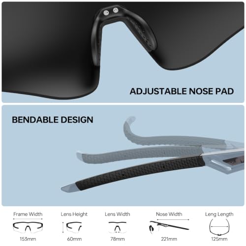Image of Polarized Running Sunglasses for Men Women Ultra-Comfort, UV400 Protection