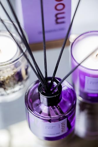 Diffuseur de parfum à roseaux lavande menthe Stoneglow Elements 100ml violet d'intérieur - 5
