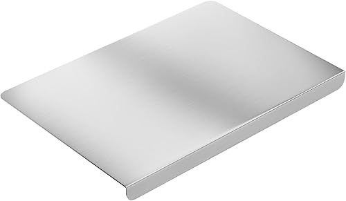 Miniatura 8 de Tablas de cortar de acero inoxidable con borde para cocina, tabla de cortar de metal sobre fregadero, tabla de cortar para cocina, carne, frutas,